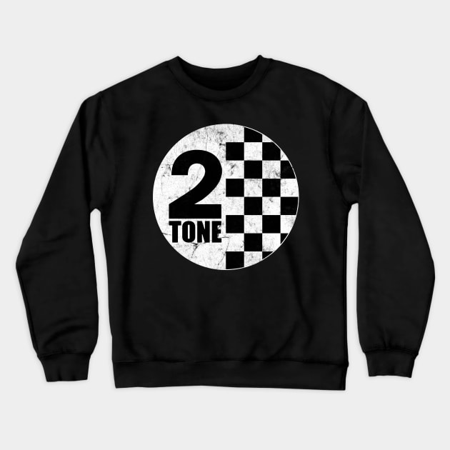 2-Tone \\ Faded Vintage Style Design Crewneck Sweatshirt by DankFutura